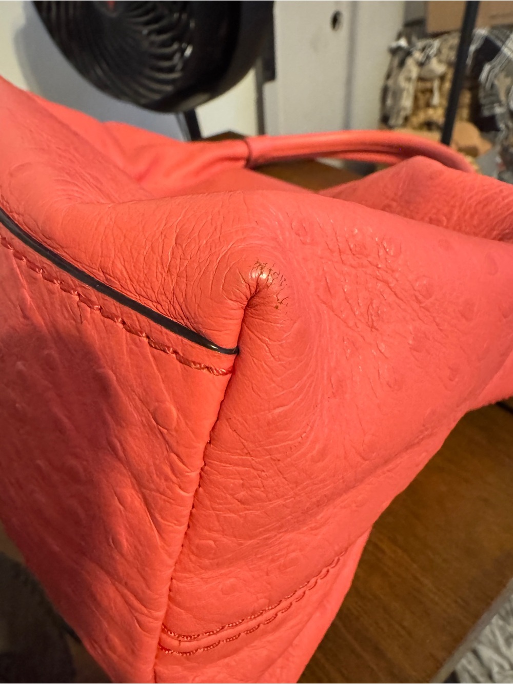 kate spade Coral-Pink Leather Shoulder Bag - Picture 9 of 13